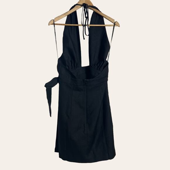 Shona Joy Black Halter Mini Dress - Picture 11 of 14